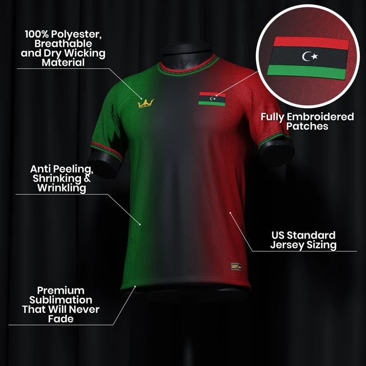 Libya Custom Football Jersey